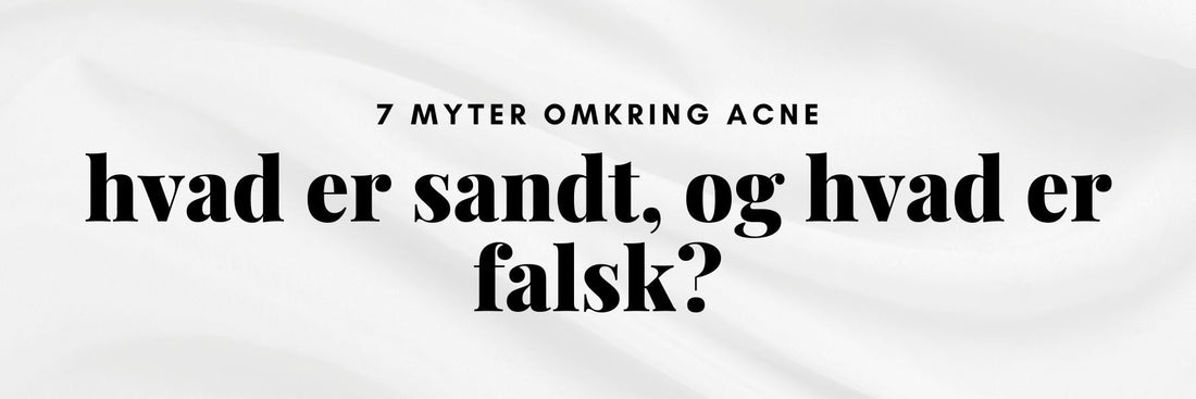Uren hud med acne som modbevis på hygiejnemyten