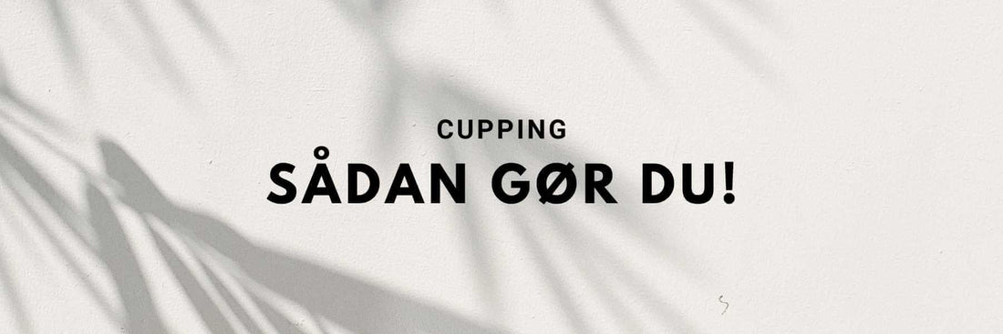 Cupping-behandling udføres i ansigtet med Acu Cups
