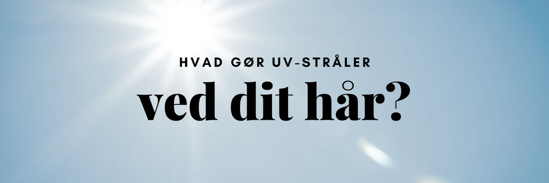 Hår udsat for sol og saltvand ved stranden om sommeren