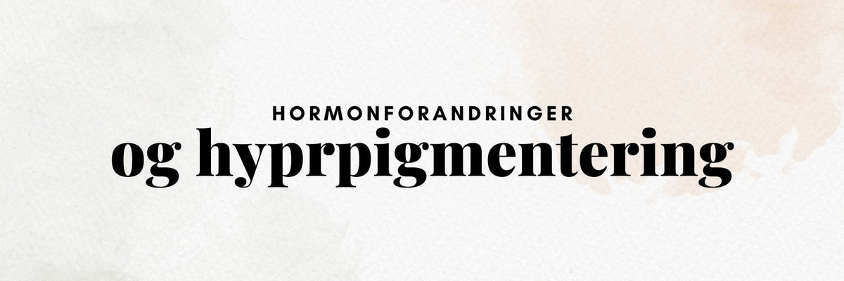 Mørke pigmentpletter i ansigtet forårsaget af hormonelle forandringer