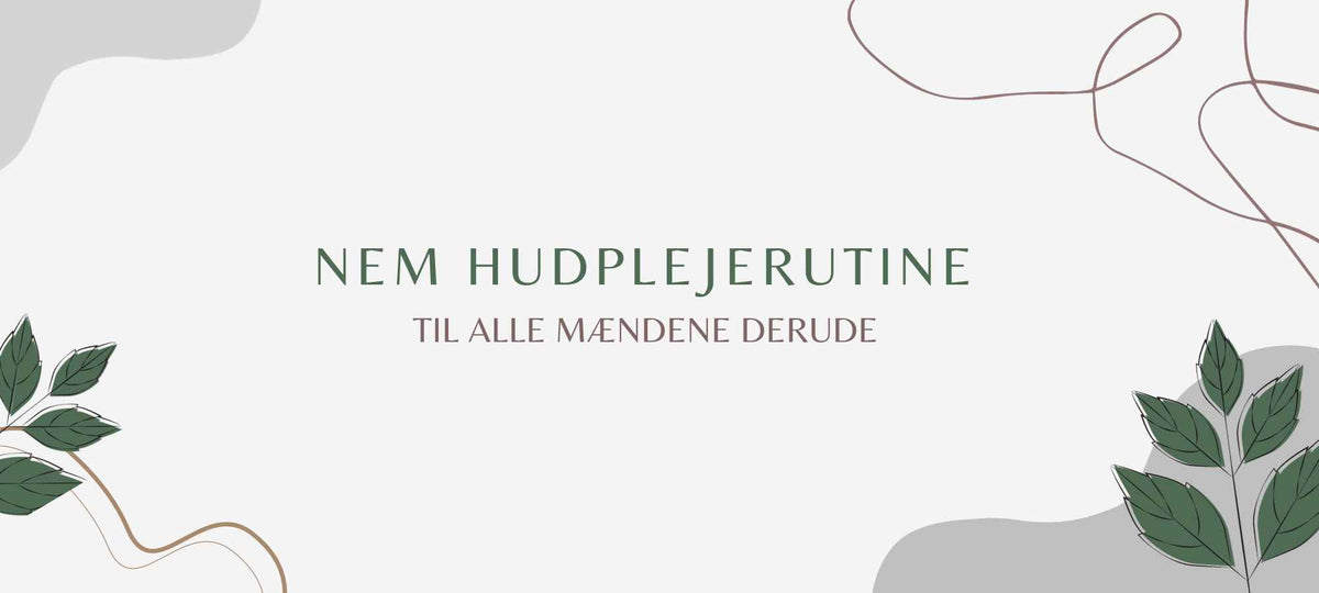Mand udfører enkel hudplejerutine med Kalahari og Medex