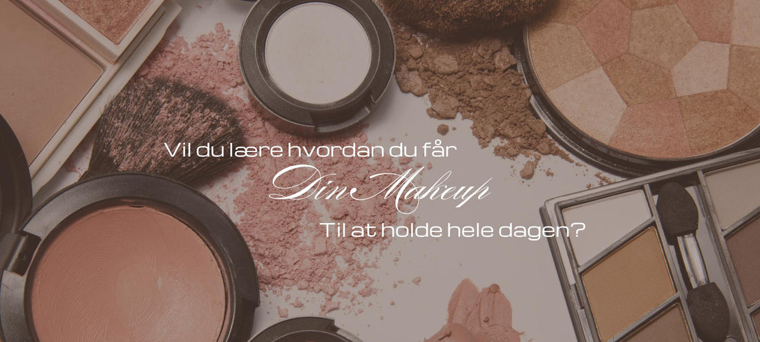 Makeup fikseres med primer og settingspray for langvarig finish