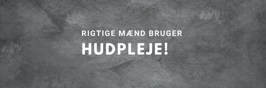 Mand plejer sin hud med Medex-produkter derhjemme