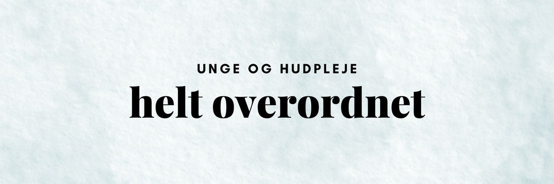 Ung teenager introduceres til sin første hudplejerutine