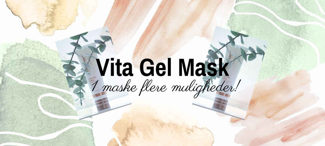 Vita Gel Mask fra Kalahari påføres ansigtet som revitaliserende maske