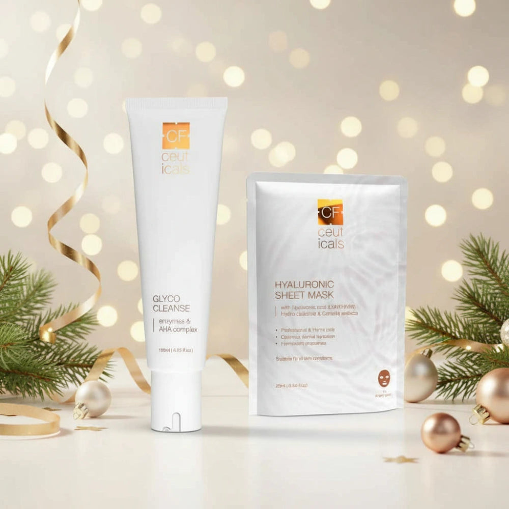 Cf Ceuticals - Glyco Cleanse & Hyaluronic Sheet Mask