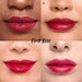 Wonderskin Lip Stain Masque - Farven First Kiss på forskellige hudfarver