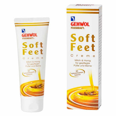 Forkæl dig selv med bløde og velplejede fødder ved at bruge Gehwol Soft Feet Créme Milk & Honey.