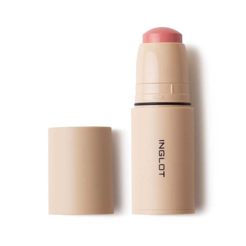 INGLOT Cream Stick Blush – Naturlige farver og frisk glød hele dagen. Her i farven 210 Delicate Coral.