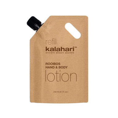 Rooibos Hand and Body Lotion er en fugtgivende og foryngende hånd- og bodylotion med en let konsistens. Indeholder Rooibos Te-ekstrakt. Refill med 250 ml.