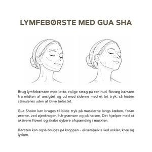 Lymfebørste med Gua Sha