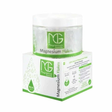 Magnesium Goods - Magnesium Flakes 450 gram. Disse 100% naturlige badeflager er din nye allierede i kampen mod daglig stress og uro.