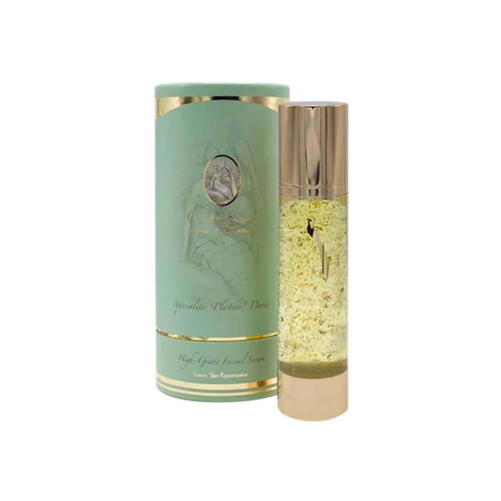 Ekstravagant serum med guld, platin og kaviar. Til den kræsne kunde! Indeholder 100 ml