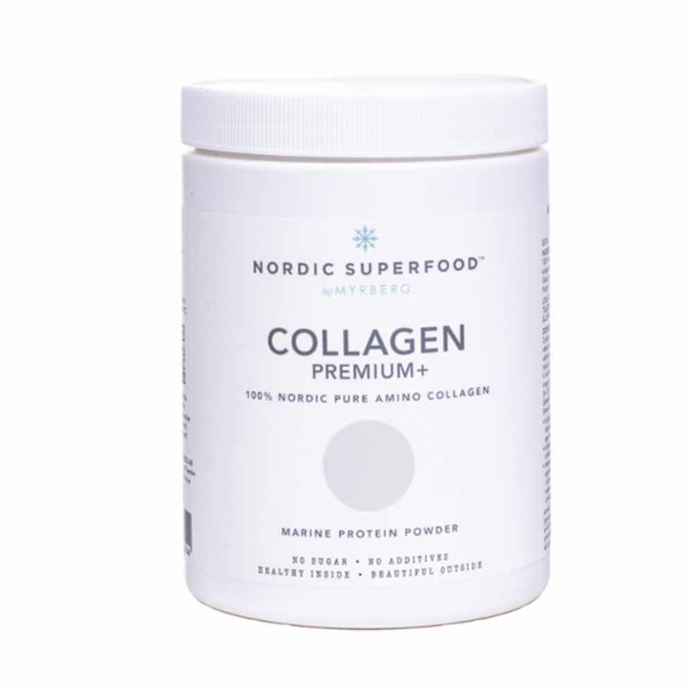 Nordic Superfood Collagen Premium+ Powder bliver din nye bedste ven i jagten på sund hud - her er vist 175 g. pose