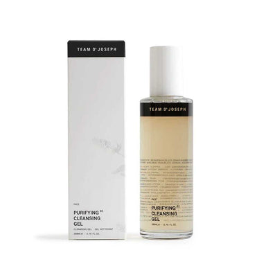 Purifying Cleansing Gel fra Team Dr. Joseph – Frisk, Dybderensende Pleje til Din Hud. Fuld Størrelse på 200 ml.