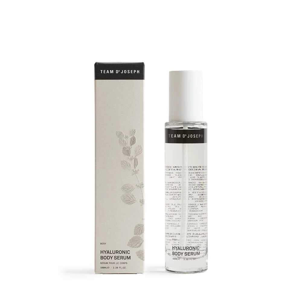 Hyaluronic Body Serum fra Team Dr. Joseph – Fugtgivende og beroligende kropspleje. Indeholder 200 ml.