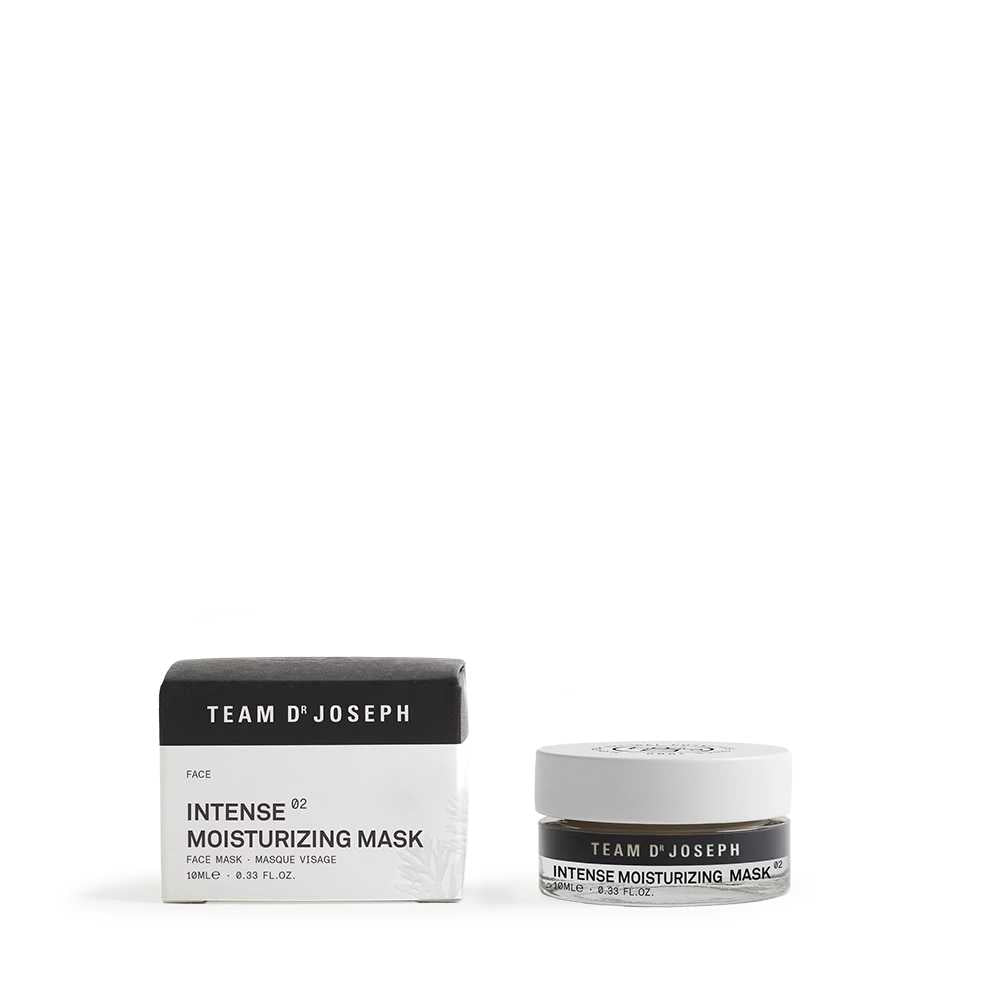 Intense Moisturizing Mask fra Team Dr. Joseph – Intens fugt og pleje til især den dehydrerede hud. Rejsestørrelse på 10 ml