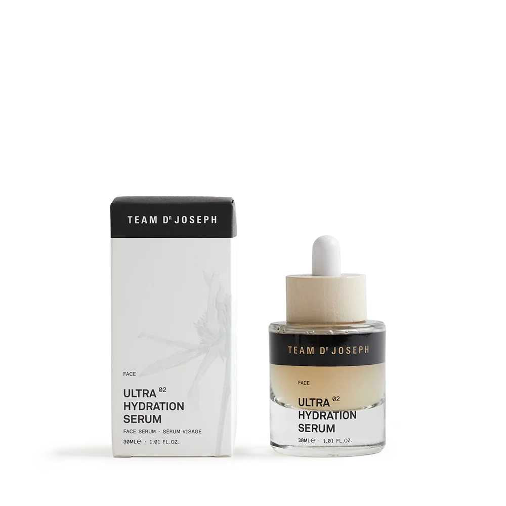 Ultra Hydration Serum fra Team Dr. Joseph – Intensiv fugtpleje til dehydreret hud. Rejsestørrelse på 5 ml.