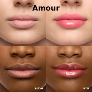 Intens læbepleje med glans & personlig pH-aktiveret nuance - Her i farven Amour