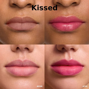 Intens læbepleje med glans & personlig pH-aktiveret nuance - Her i farven "Kissed"