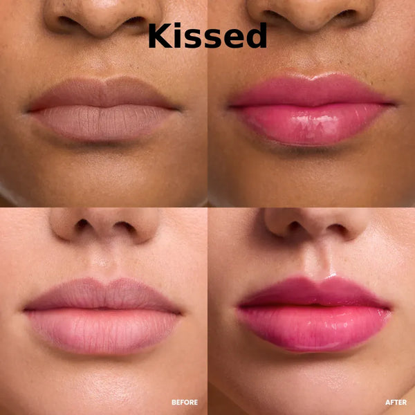 Intens læbepleje med glans & personlig pH-aktiveret nuance - Her i farven "Kissed"