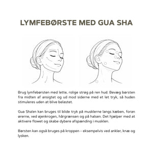Sådan bruger du ROEN Lymfebørste med Gua Sha
