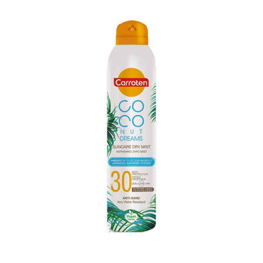 Faktor 30 solbeskyttelse på spray, der absorberes hurtigt og beskytter mod UV-bestråling, Infrarøde Stråler og HEV-bestråling