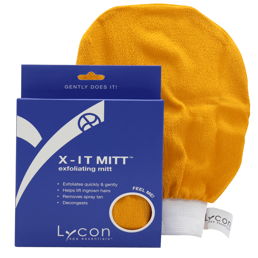 Sig farvel til indgroede hår og døde hudceller med X-it Mitt fra Lycon