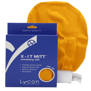 Sig farvel til indgroede hår og døde hudceller med X-it Mitt fra Lycon