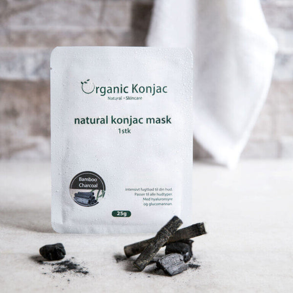 Organic Konjac - Maske Bamboo Charcoal