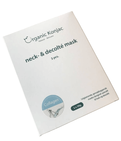 Organic Konjac - Maske Natural Neck & Decolté 3 stk