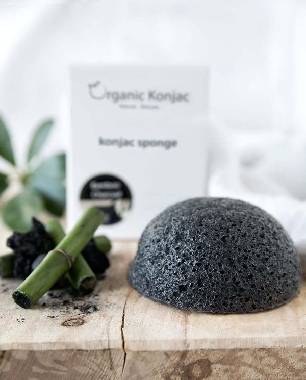 Organic Konjac Svamp Bamboo Charcoal – Akne og uren hud